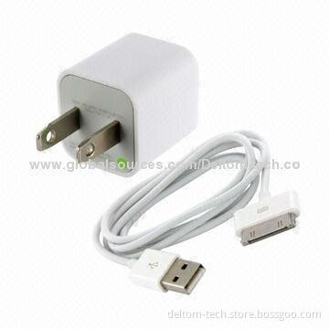 Standard Mobile Phone Charger with Cable USB Travel Kits for Camping, 5V/1A Output